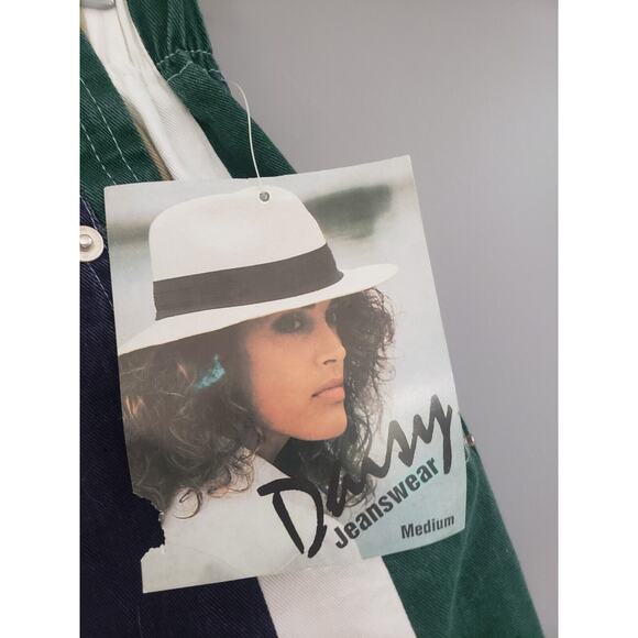 NEW 80s Vintage High Rise 100% Cotton‎ Striped Mom Shorts Medium Stretch Waist - Picture 4 of 7